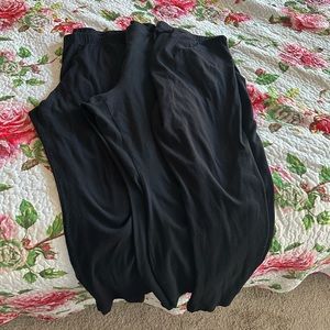 Three pairs of black leggings 3x